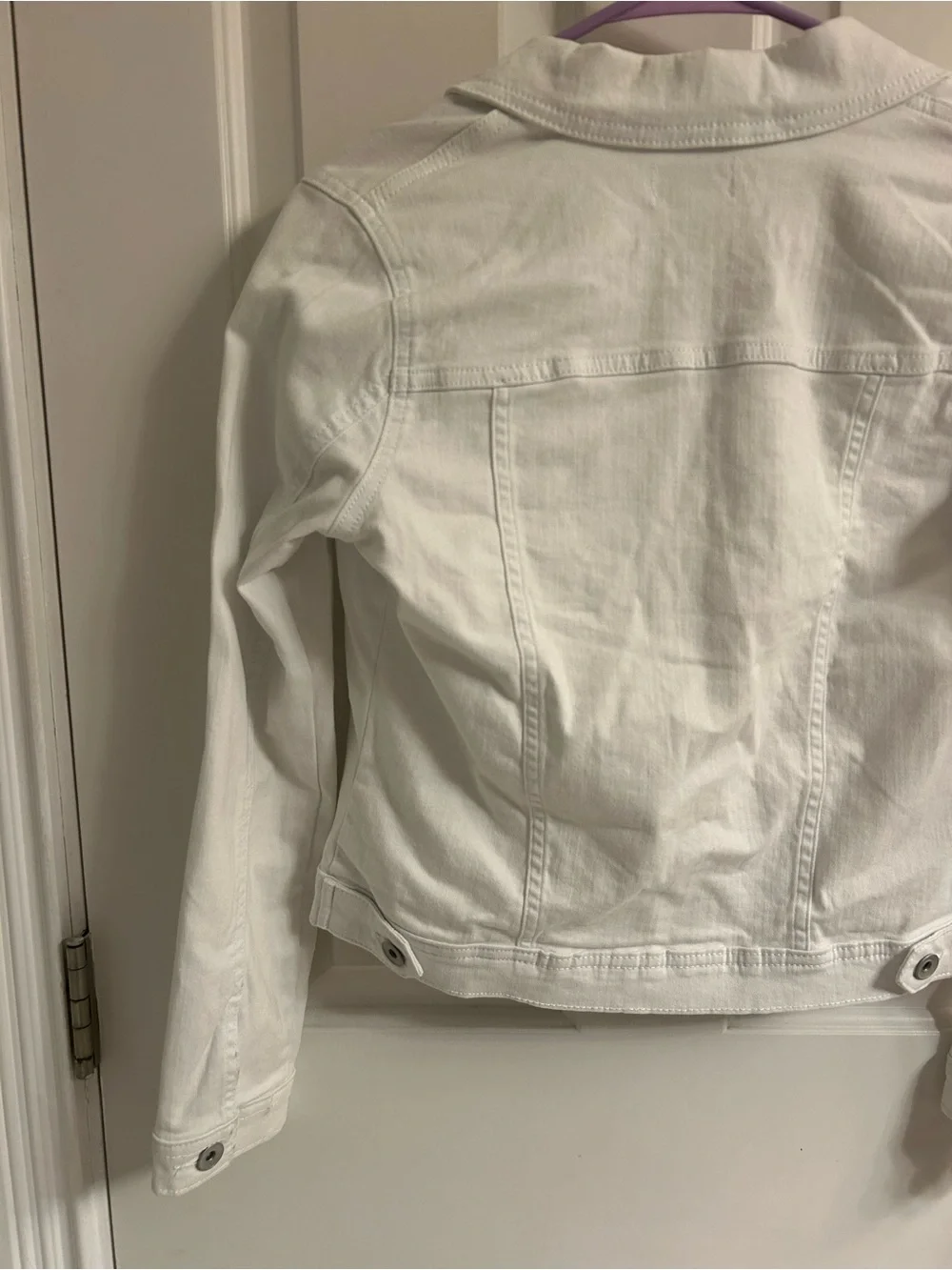 Girls Children's Place White Denim Jean Jacket